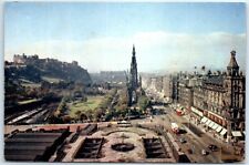 Postcard - A general view, looking west along Princes Street - Scotland picture