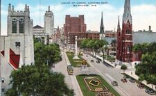 Vtg Postcard Court of Honor Looking East Milwaukee, Wisconsin Unposted picture
