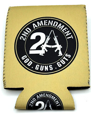 2nd Amendment...God -Guns -Guts...Can Koozie ..+ 5 - 2A Car / Truck Stickers picture