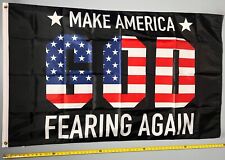 DONALD TRUMP FLAG FREE USA SHIP God Jesus Saves Banner Save America USA Sign 3x5 picture