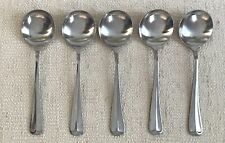 Stanley Roberts Rogers JEFFERSON MANOR 5 Round Soup Spoons Stainless Korea picture