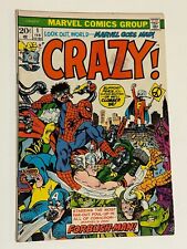 CRAZY #1 February 1973 Marvel Comics Spider Man X-men Doom Thor Stan Lee Satire picture