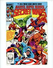 Marvel Super-Heroes Secret Wars #1 Comic 1984 VF- Blue Galactus Error picture