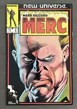 MARK HAZZARD: MERC # 3.  MARVEL Comics  NEW UNIVERSE 1986.     C12 picture