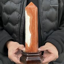 1240g Natural Red Agate Quartz Carnelian Tower Point Chalcedony Crystal Healing picture
