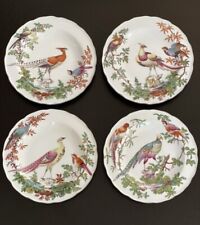 Stunning Rare Set 4 Mottahedeh Canton Chelsea Bird Botanical Display Plate 8.25” picture
