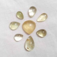 Ultimate Yellow Heliodor Mix Size Pear Shape 8 Piece Lot 25 Crt Loose Gemstone picture
