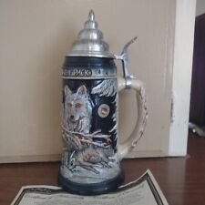 German Beer Stein the power of the Wolf Pack Stein W COA 0.7.. KI 955 0.75L NEW picture