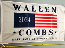 MORGAN WALLEN FLAG FREE USA SHIP Combs MSW USA Hardy Country Music USA Sign 3x5' picture
