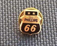 Vintage Phillips 66 Gas Oil Employee Service Award 10k Pin Badge; 2 Stars picture