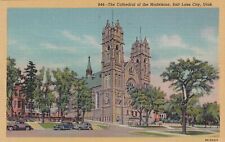 The Cathedral of the Madeleine Salt Lake City Utah UT Postcard A16 picture