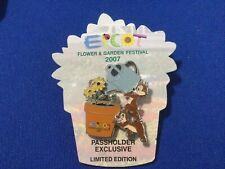 Disney Pin 2007 EPCOT Flower & Garden Festival Chip & Dale Passholder Exclusive picture
