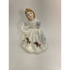 1990 Royal Doulton Figurine Of The Month, August HN 3325 Blue, White picture