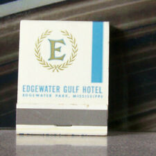 Rare Vintage Matchbook E6 Edgewater Park Mississippi Gulf Hotel Sleek Design picture