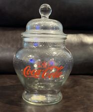 Vintage Coca-Cola Glass Candy Cookie Jar Collectible picture