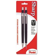 PENTEL Sharp Mechanical Drafting Pencil 0.5 mm Black Barrel 2/Pack P205 picture
