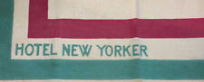 Rare Vintage Hotel New Yorker Cotton Napkin Art Deco New York picture
