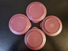 Lot Of 4 Tupperware LidS 2409A Burgandy LIDS ONLY picture