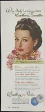 Magazine Ad* - 1944 - Woodbury Powder - World War 2 - Hedy Lamarr picture