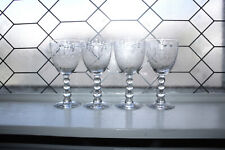 4 Vintage Duncan & Miller First Love Water Goblets 1930s Etched Crystal picture