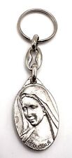 Medugorje Silver Tone Virgin Mary Pendant Keychain picture