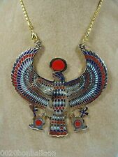 Egyptian Horus Jewelry Necklace Ankh Huge Xxxl Solid Metal Brass Handmade  picture