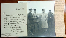 Lt. General Sir James Melville Babington (1854-1936) Signed Letter & WWI Photo picture