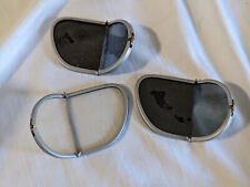 WWII British RAF goggle lenses glass NOS clear tinted lot of 3 picture