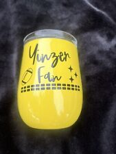 Pittsburgh Steelers Football Yinz/yinzer Wine Tumbler Black And Yellow picture