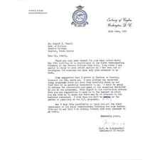 Embassy of Ceylon Official Letterhead Memo M.F. de S.Jayaratne June 1963 TK1-P11 picture