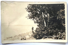 RPPC Postcard At the End of the Trail Houghton Lake, Michigan B1 picture