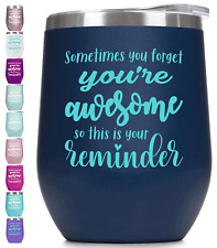 You’re Awesome Wine Tumbler with Sayings For Women Thank You Inspirational for picture