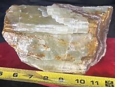 Gorgeous large piece green calcite 8” X 4” X 3” picture