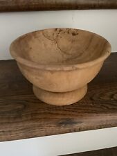Vintage Amish Hand Turned Wood Bowl￼Handmade Rare picture
