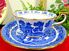 Spode Copeland cup & saucer willow blue a cup of Kindness Teacup picture