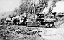 Logging Railroad Train Hill Climber Buckley Washington WA Reprint Postcard picture
