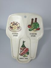 Vintage Plastic Triple Spoon Rest picture