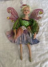 Vintage Artisan Crafted Ballerina Fairy Figurine 10” picture