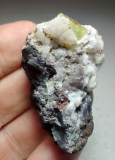 Fluorapatite crystal on Magnetite. Iron Springs, Utah. 76 grams. Video. picture
