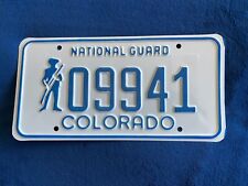 1980's Colorado National Guard License Plate # 09941 picture