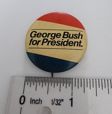 Vintage George Bush for President - Presidential Campaign Pin Button picture