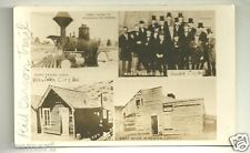 Mark Twain RPPC Virginia City Nevada cabin group postcard 1920s vintage picture