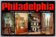 Philadelphia PA Pennsylvania Multiview Bicentennial City Postcard UNP VTG Unused picture