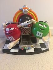 Mars M&Ms Candy Rockin Roll Cafe Dispenser Jukebox Dancing Red & Miss Green picture