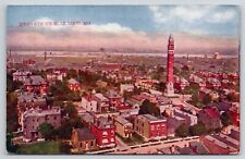 Bird's Eye View St. Louis Missouri Aerial Skyline MO Postcard picture