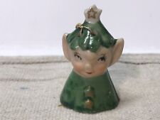 christmas pixie elf bell vtg japan green outfit adorable v3187 picture