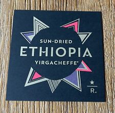 Starbucks Taster card 2013 Sun-dried Ethiopia Yirgacheffe, Rare picture