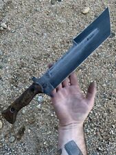 15 inches Handmade Carbon Steel Bowie Knife  with Handmade Leather Sheath picture