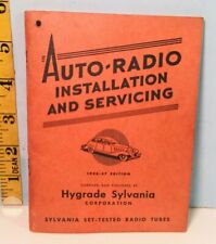 1936 Auto-Radio Install & Service Book Hygrade Sylvania Corp. picture