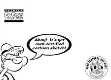 1996 Premium Popeye Certified Cartoon Sketch Bluto picture